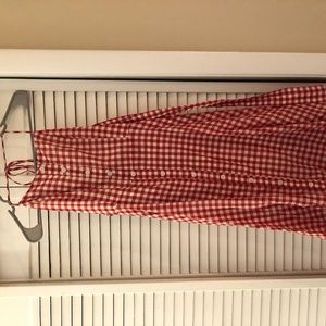 gingham midi dress